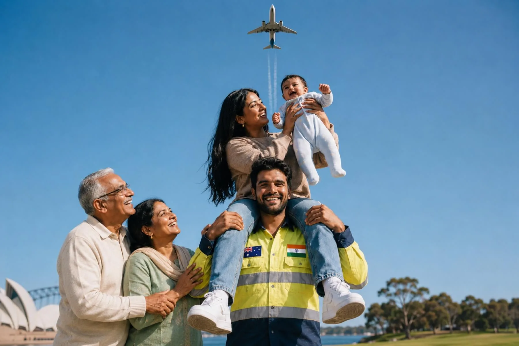 Ravi and his family, Sydney